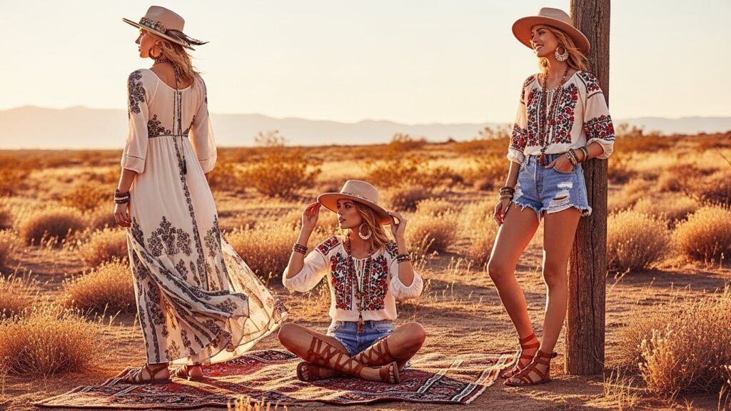 Boho-inspired summer outfits for free-spirited men and women in 2026.