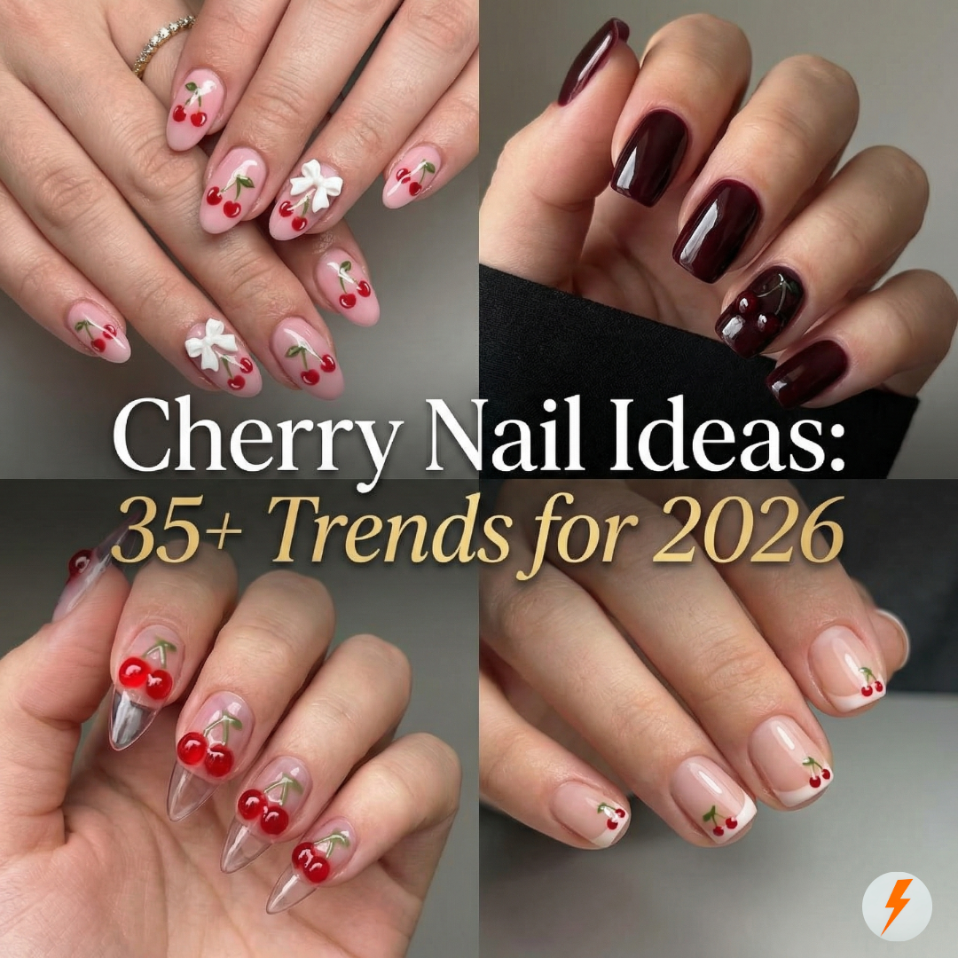 35+ Cute Cherry Nail Ideas To Try In 2026 (Trends & Updates)