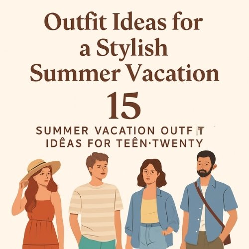 "Collage of cute summer outfit ideas for teens and women, including beachwear, casual looks, boho styles, and trendy vacation outfits."