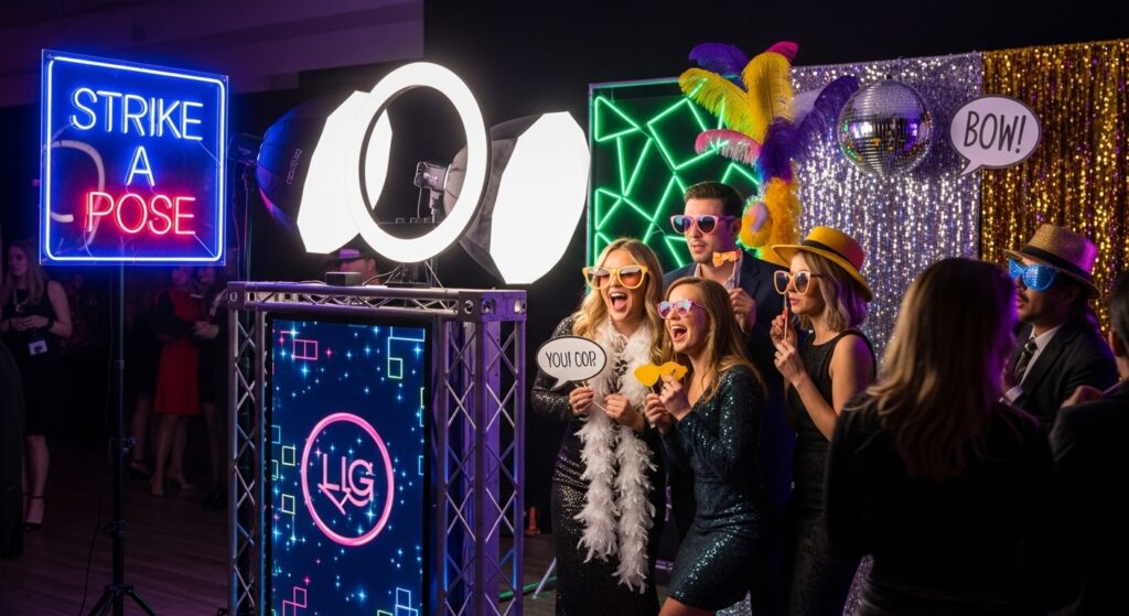 stylish pop-up event photo booth