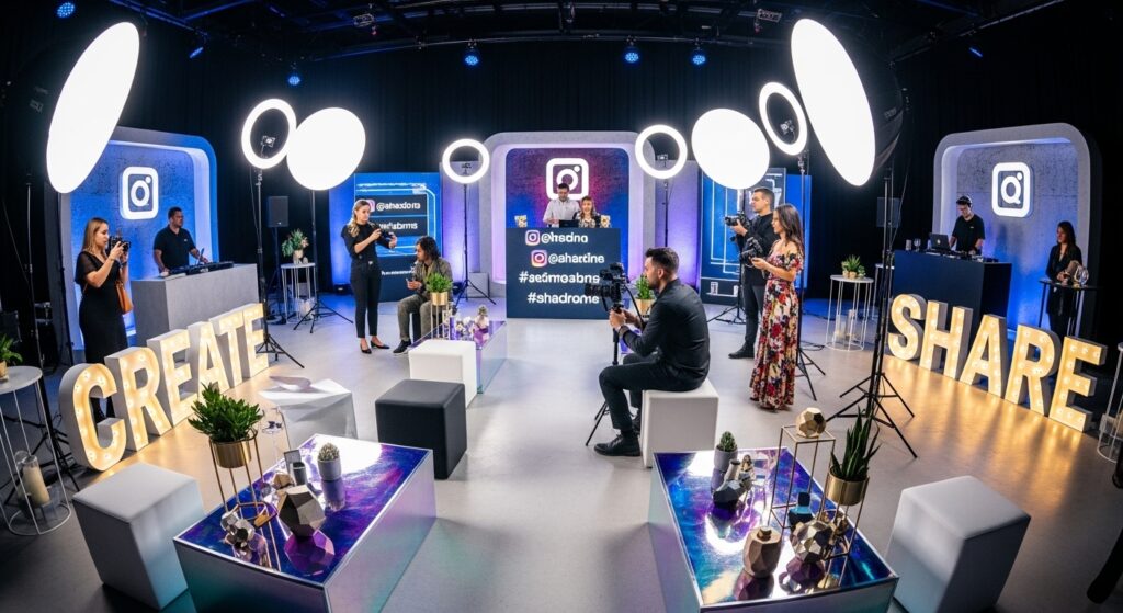 influencer-focused event setup