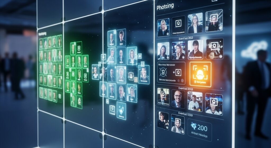 AI software sorting event photos