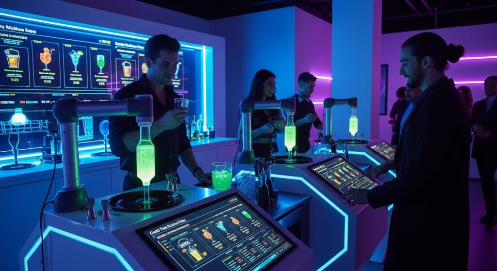 interactive cocktail mixing lab