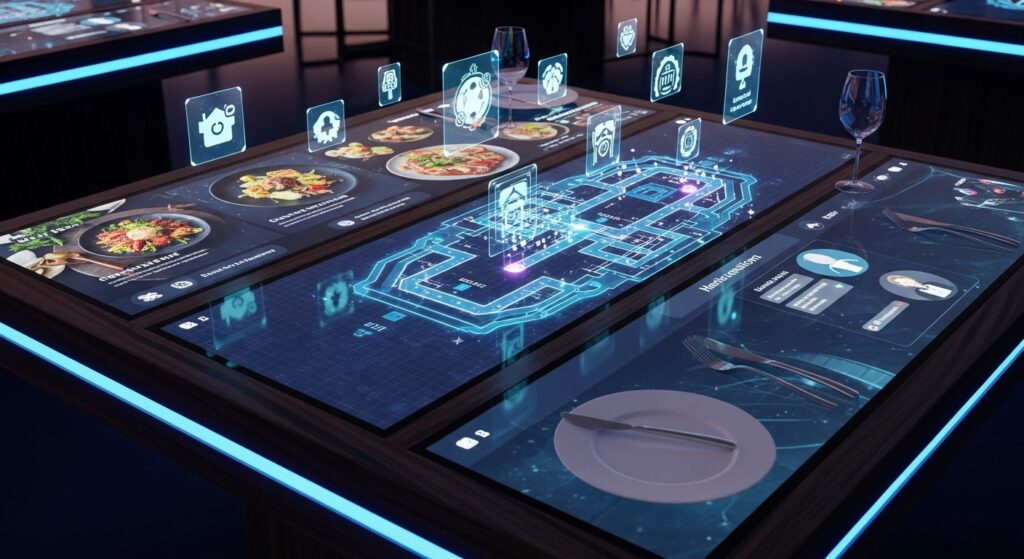 interactive smart table at event