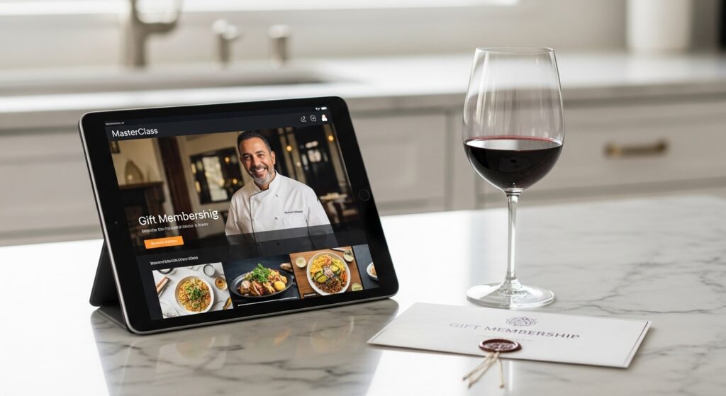 Last minute digital valentine's gift masterclass subscription.