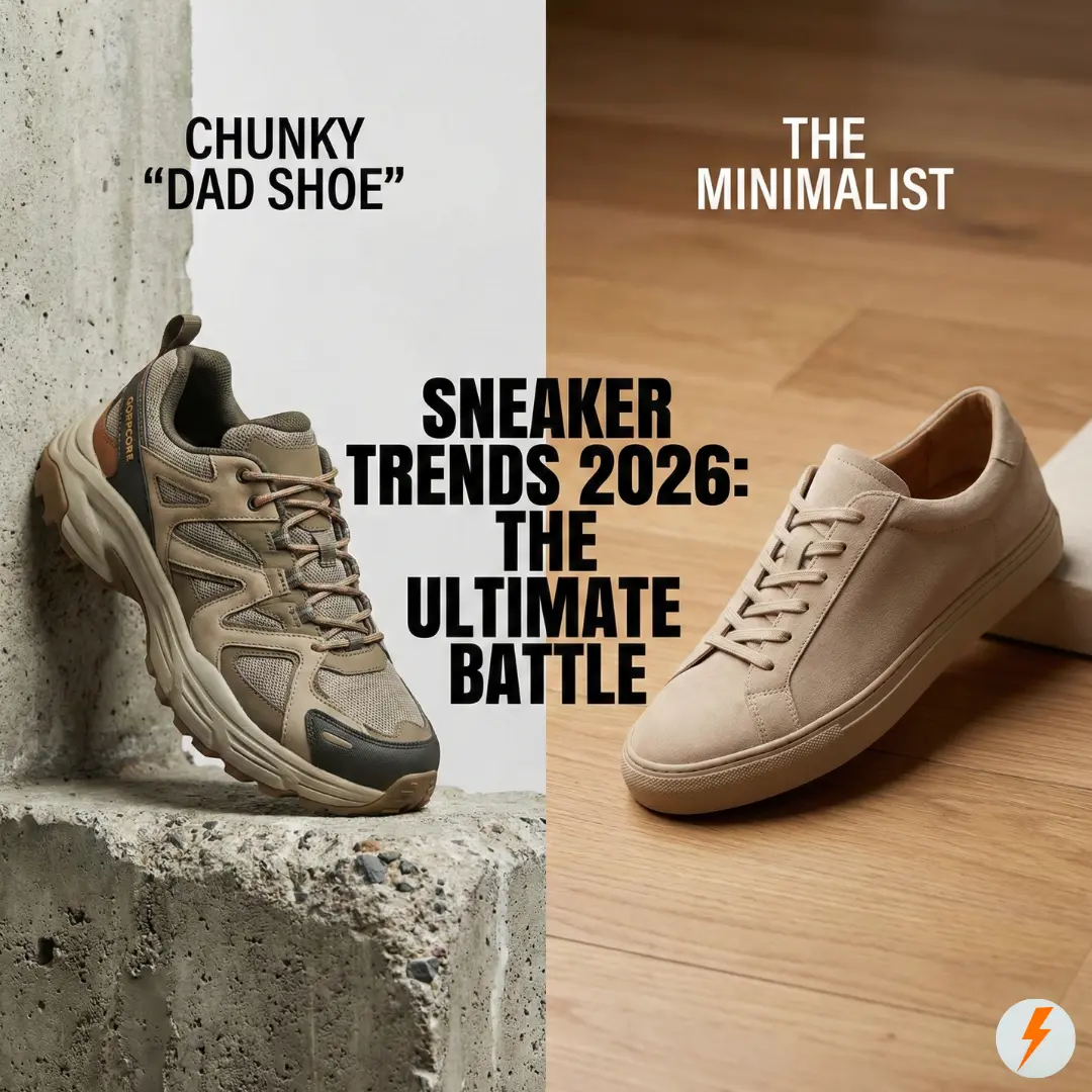 Sneaker Trends 2026: The Ultimate Battle – Chunky “Dad Shoes” vs. The New Minimalist