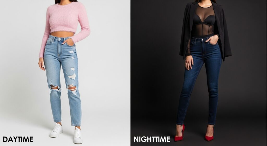 To show the versatility of denim for the holiday.