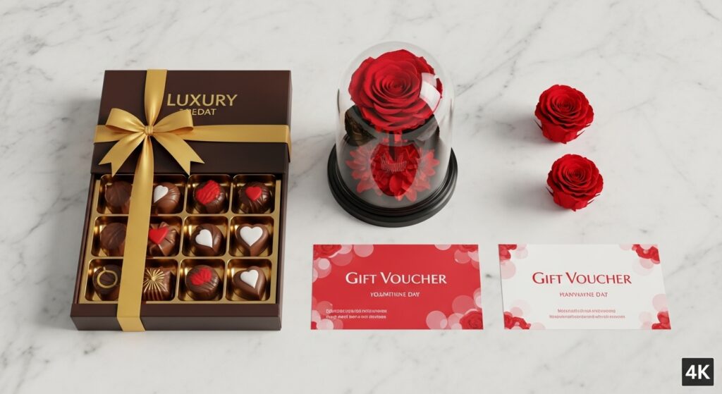 Top 3 last minute valentine's gifts best sellers chocolate and roses.