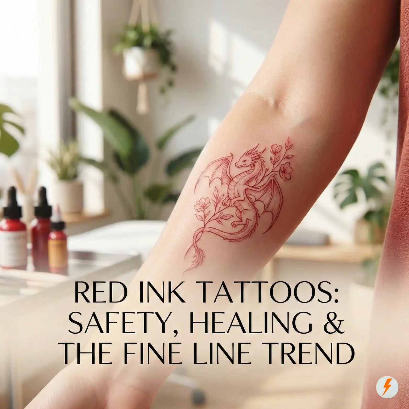 The Truth About Red Ink Tattoos: Safety, Healing, and the Dainty Fine Line Trend