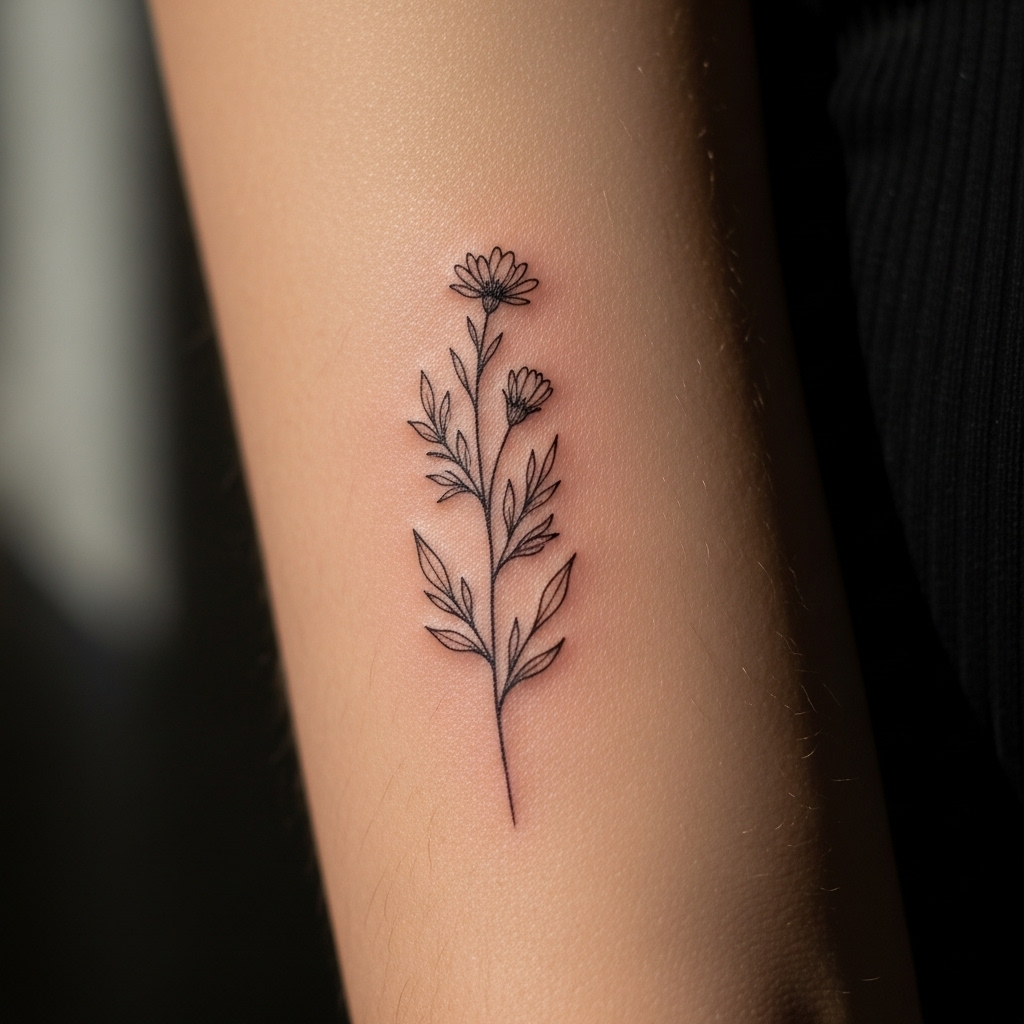 single stem wildflower