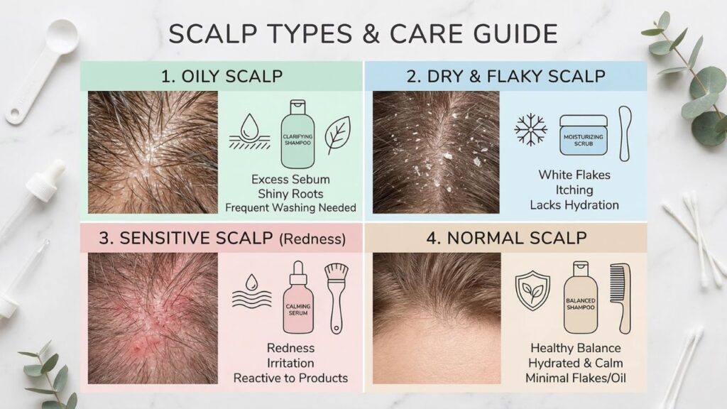 how to identify scalp type