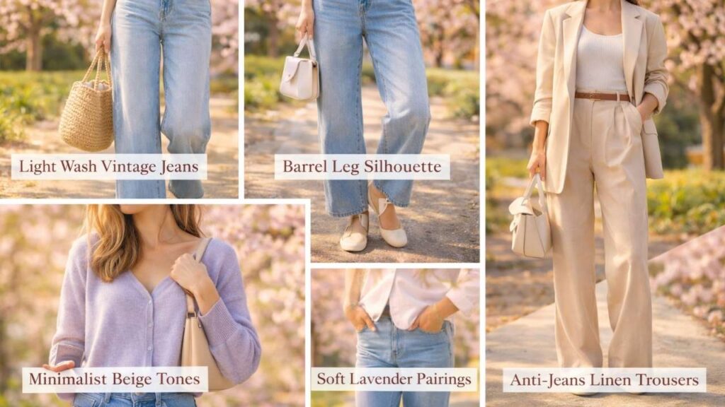 trending spring 2026 denim looks